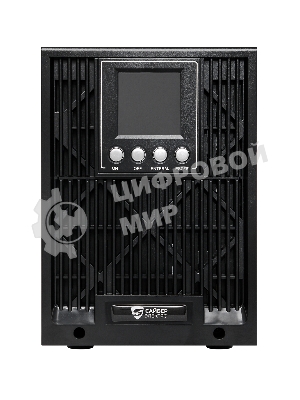 Источник бесперебойного питания Сайбер Электро ИБП ЭКСПЕРТ-II-2000 Онлайн, Напольное исполнение 2000ВА/1800Вт USB/RS-232/SNMPslot (2 EURO + 2 IEC С13) (12В/7А·ч. х 4)