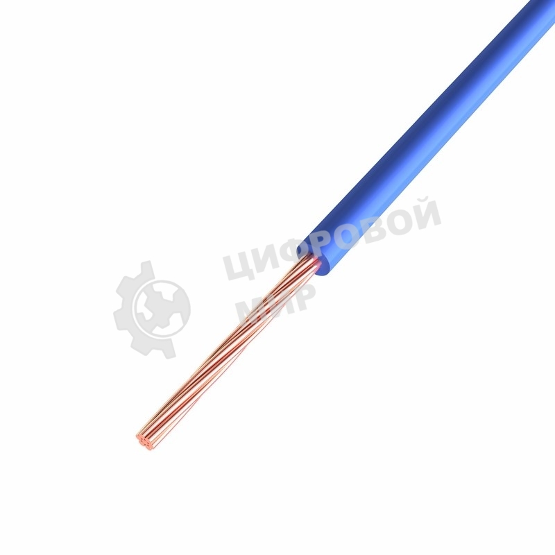 Провод ПГВА Rexant 1х0.75 мм², Cu, синий, бухта 200 м