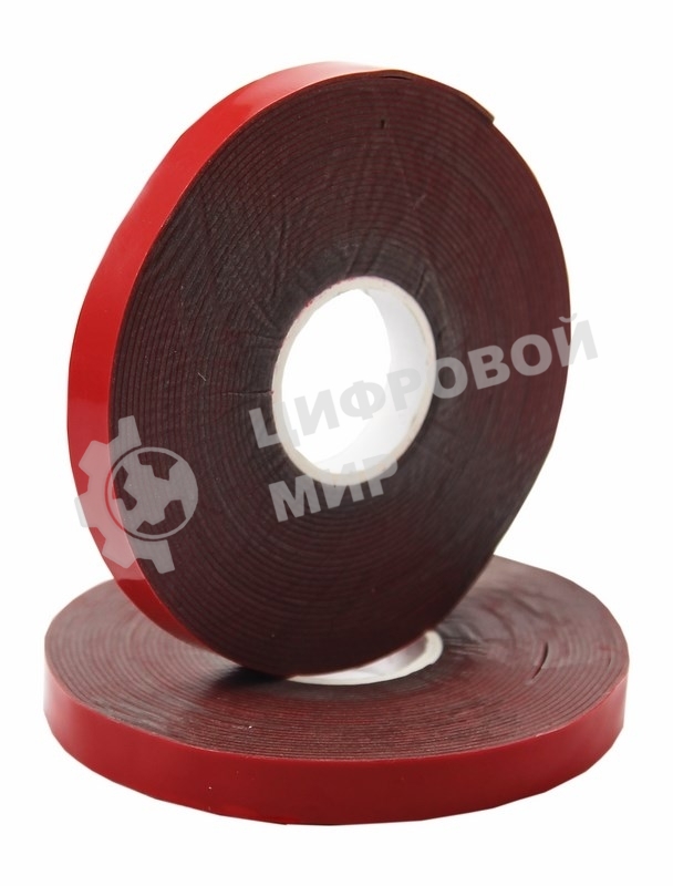 Двухсторонний скотч Rexant, серый, на HBA акриловой основе, 6 мм, ролик 5 м