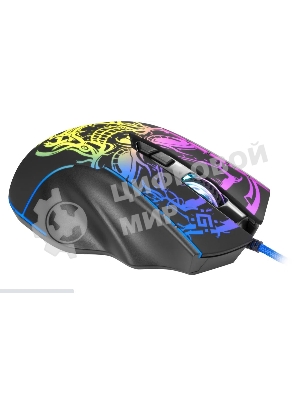 Мышь проводная Defender Bulletstorm GM-928 черный, 7200 dpi, USB, кнопки - 7