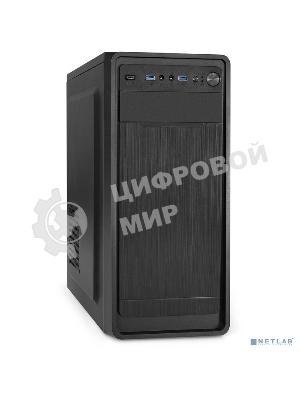 Компьютерный корпус Miditower ExeGate XP-332UC-XP600 (ATX, XP600 с вент. 12см, 2хUSB 3.0/1хTypeC, аудио, черный)