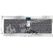 Клавиатура для ноутбука HP Envy X360 15-W серебристая с подсветкой