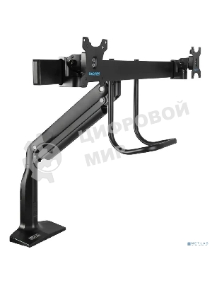 Кронштейн Kromax OFFICE-20 черный, 1 шт/уп. Кр. алюм. настол. для мон. 17