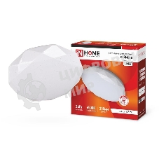 Светильник светодиодный DECO ДАЙМОНД 24Вт 230В 6500К 1560лм 300мм IN HOME 4690612033693