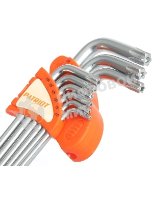 Набор ключей PATRIOT SKТ-9EL, TORX, экстра длинные, T10-T50, CRV, 9 шт