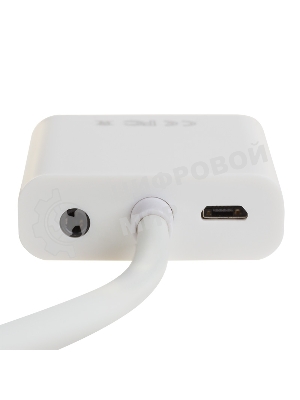 Переходник Rexant шт. HDMI - гн. VGA (провод) + 3. 5 мм Аудио с питанием