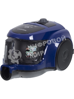 Пылесос Samsung VCC4520S36 синий/черный, 350/1600 Вт, уборка сухая, пылесборник контейнер 1.3 л