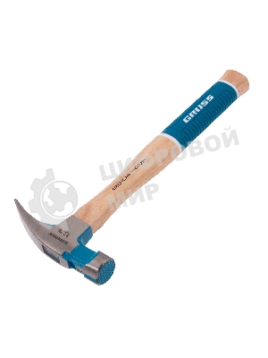 Молоток-гвоздодер Gross AMERICAN HICKORY 380 г, угол 75, магнит, обрезиненная рукоятка