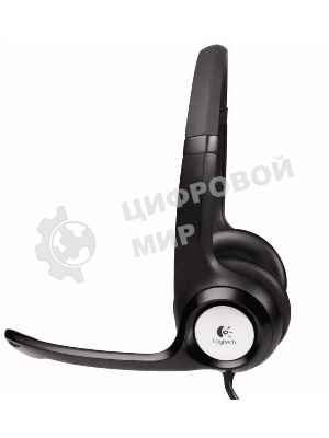 Гарнитура Logitech H390 чёрный, проводная, USB
