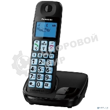 Телефон беспроводной (DECT) Panasonic KX-TGE110RUB черный АОН