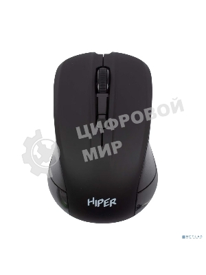 Мышь беспроводная HIPER HOMW-101-BT черный, 1600 dpi, радиоканал, USB, кнопки - 4