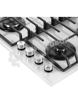Газовая варочная панель Maunfeld EGHG.64.6CW/G, 4 конфорки, закаленное стекло, белый