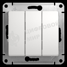 Механизм выключателя 3-кл. СП Glossa 10А IP20 10AX бел. SchE GSL000131