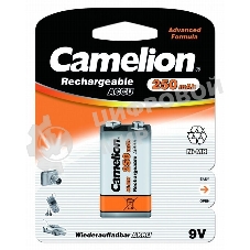 Аккумулятор Camelion 9V-250 mAh Ni-Mh BL-1 аккум-р,9В 5014