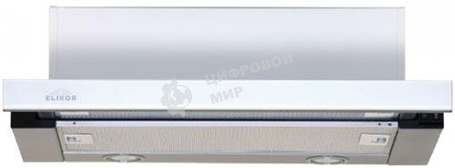 Вытяжка встраиваемая Elikor Интегра Glass 45Н-400-В2Д нержавеющая сталь/белое стекло, 45 см, 400 куб. м/ч, 55 дБ