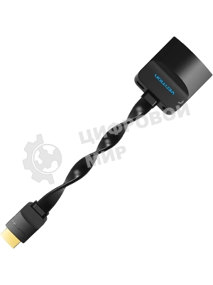 Мультимедиа конвертер Vention HDMI > VGA + аудио, гибкий, плоский