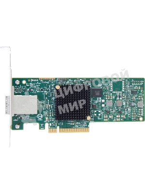Контроллер LSI SAS 9300-8e SGL (8-Port Ext, 12Gb/s SATA+SAS, PCIe 3.0 HBA)