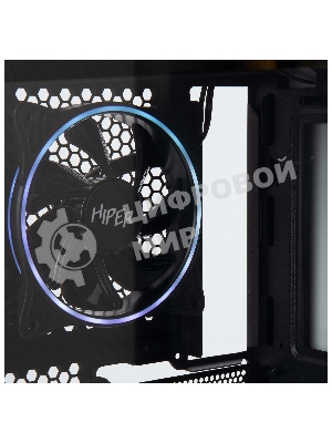 Компьютерный корпус Hiper PW81 белый без БП ATX 3x120мм 2xUSB2.0 2xUSB3.0 audio bott PSU