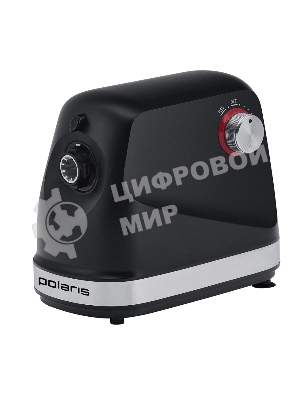 Мясорубка электрическая Polaris PMG 2582 черный, 2500 Вт, 2.7 кг/мин, реверс, защита от перегрузки, металлический лоток, насадки - 5