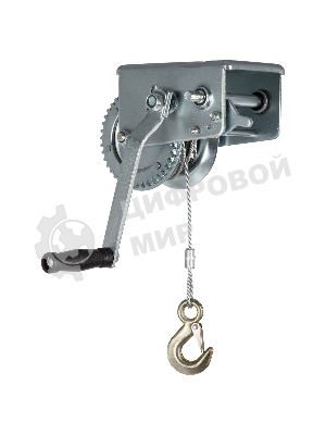 Лебедка шестеренчатая Matrix тяга - 0,8 т, 9 м, тросовая