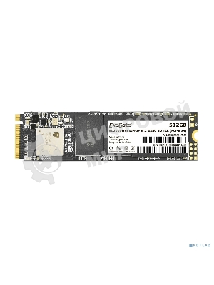 Накопитель SSD ExeGate NextPro+ KC2000TP512, 512Gb, M.2 2280, PCIe 3.0 x4, NVMe, R/W 1600/1200