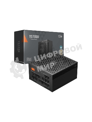 Блок питания PCCooler P5-YS1000-G1F, 1000Вт, 80 PLUS Gold, 135мм, модульный, черный