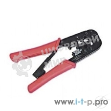 Монтажный инcтрумент Gembird T-568R Универсальные клещи для обжима и разделки кабеля RJ-11 (6p4c/6p2c), RJ-12 (6p6c), RJ-45 (8p8c) с фиксатором