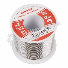 Припой с канифолью Rexant 250 г, Ø1.0 мм, катушка