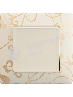 Механизм выключателя 1-кл. СП Valena Life 10А IP20 250 В 10АХ с лицевой панелью; безвинтовые зажимы сл. кость Legrand 752501