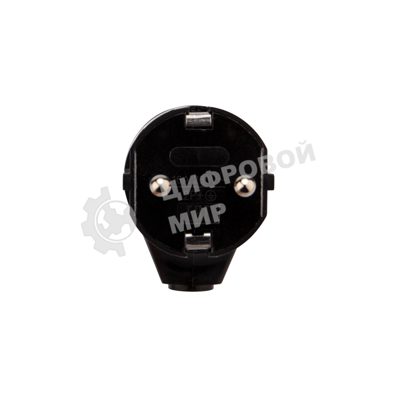 Вилка Евро Rexant угловая с з/к 16А черная