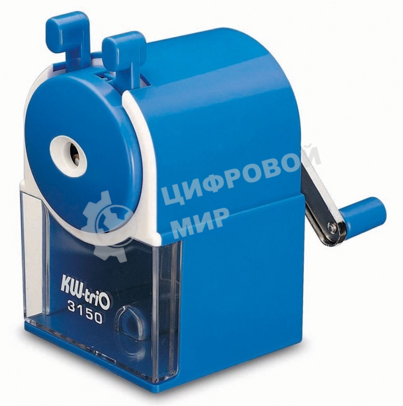 Точилка для карандашей механическая Kw-Trio 315A, 1 отверстие, пластик, ассорти