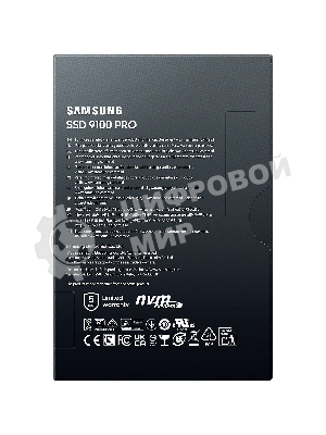 Накопитель SSD 1Tb Samsung 9100 PRO, M.2, PCI-E 5.0 x4, TLC 3D NAND [R/W - 14800/13400 Mb/s]
