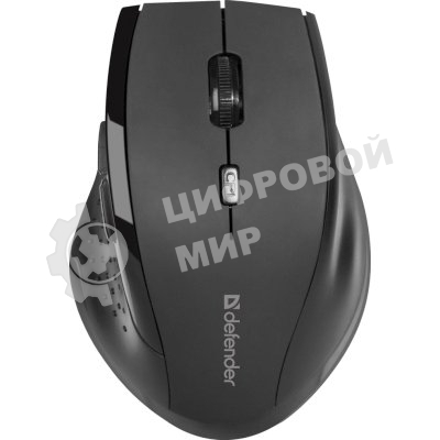 Мышь беспроводная Defender Accura MM-365 черный, 1600 dpi, радиоканал, USB, кнопки - 6