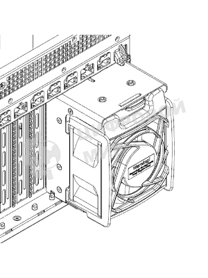 Набор охлаждения Supermicro SC747B X10 Passive GPU Kit