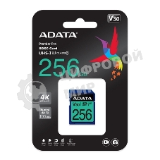 Флеш карта SD ADATA 256Gb ADATA Premier Pro SDXC Class 10 UHS-I U3 V30S 95/60 MB/s