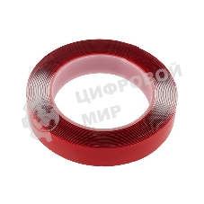 Двухсторонний скотч Rexant, прозрачный, на акриловой основе, 20 мм, ролик 5 м