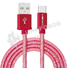 Кабель Crown USB - microUSB CMCU-3072M red
