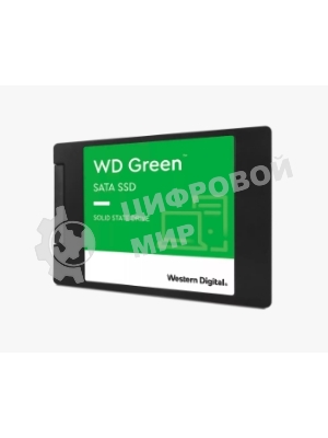 Накопитель SSD WD Green WDS100T3G0A, 1000Gb, SATA III, 2.5