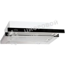 Вытяжка встраиваемая Elikor Интегра Glass 45Н-400-В2Д нержавеющая сталь/черное стекло, 45 см, 400 куб. м/ч, 55 дБ