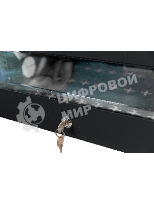 Шкаф коммутационный NTSS (NTSS-SOHO5U-BL) настенный 5U 520x140 мм пер. дв. стекл несъемн. бок. пан. 80 кг черный