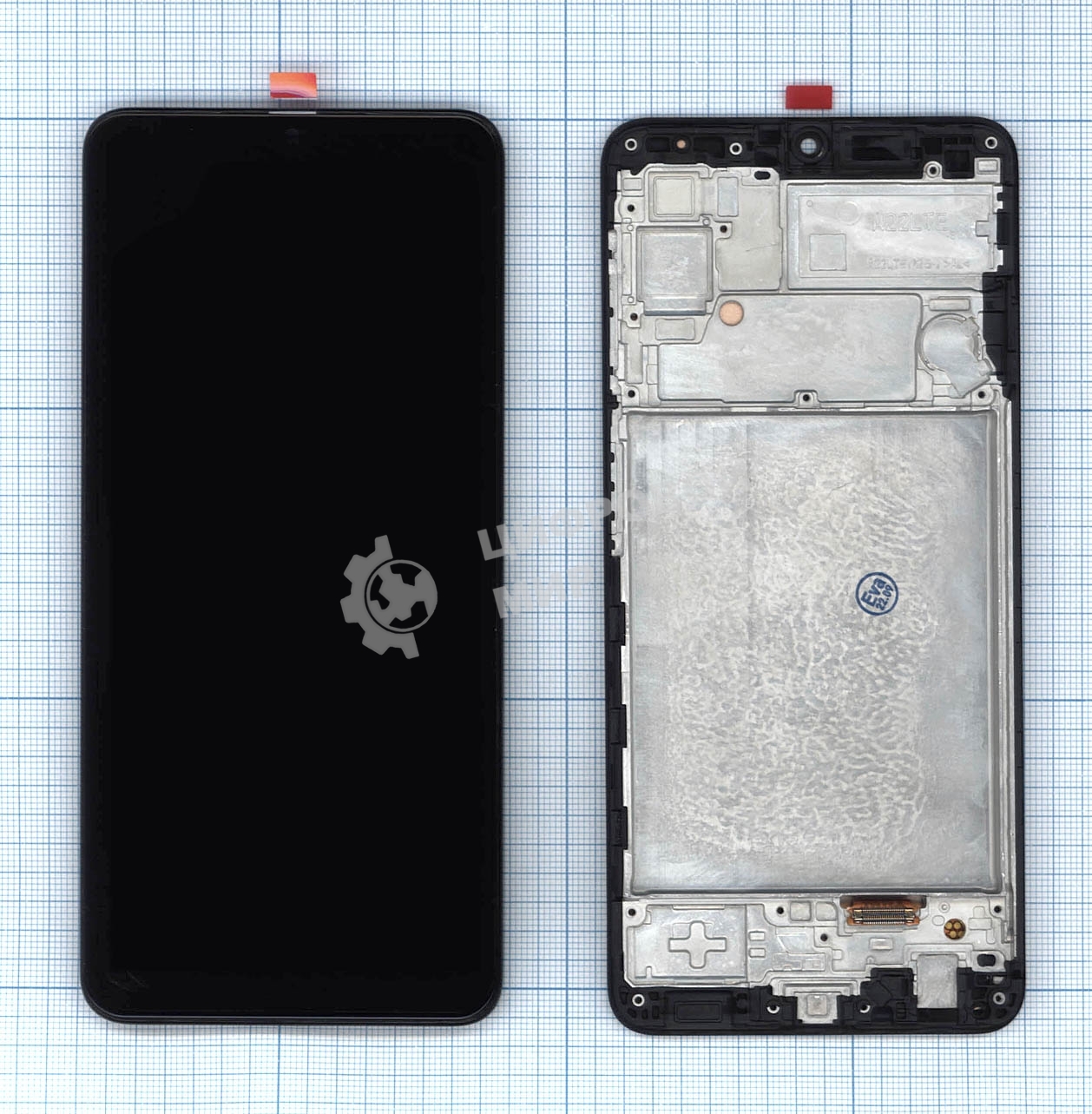 Дисплей для Samsung Galaxy A22 SM-A225F в сборе с тачскрином и рамкой (INCELL) черный