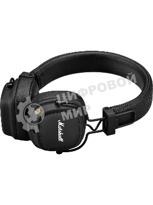 Беспроводные/проводные наушники Marshall Major IV черный, накладные, Bluetooth + проводной, беспроводная зарядка, до 80 ч
