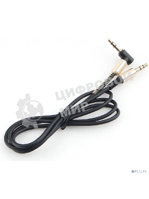 Кабель Cablexpert аудио 90˚ CCAB-02-35MML-1MB. 3.5 Jack (M)/3.5 Jack (M), черный, 1м, блистер