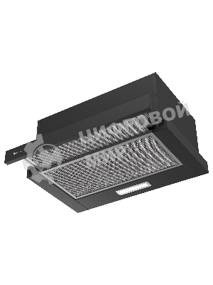 Вытяжка телескопическая TEL 50 B черный, 50 см, 710 куб. м/ч, 47 дБ