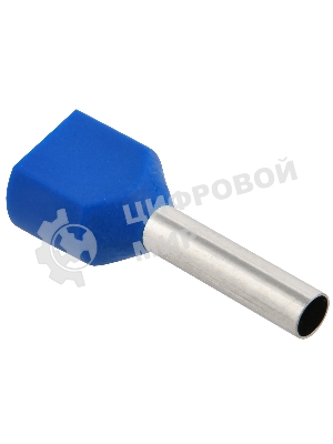 Наконечник-гильза изол. НГИ2 2.5-12 син. (уп. 100 шт) IEK UTE10-D3-3-100
