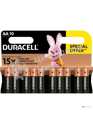 Батарейки Duracell LR6-10BL BASIC (6/60/16800) (10 в уп-ке шт.)