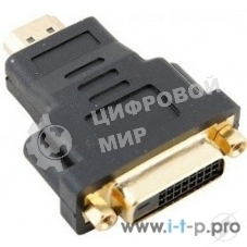 Переходник HDMI/DVI-D 19M/25F VCOM позолоченные контакты, VAD7819