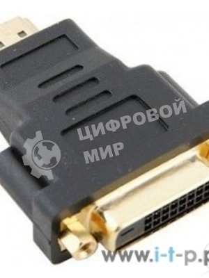 Переходник HDMI/DVI-D 19M/25F VCOM позолоченные контакты, VAD7819