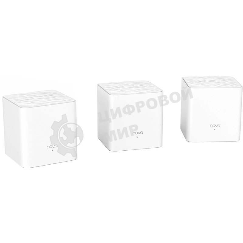 Двухдиапазонная Wi-Fi Mesh система Tenda nova MW3 (3 роутера) АС1200, 2 порта fast ethernet RJ45