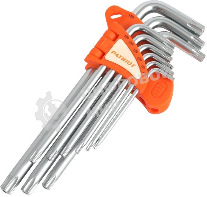 Набор ключей PATRIOT SKТ-9L, TORX, длинные, T10-T50, CRV, 9 шт